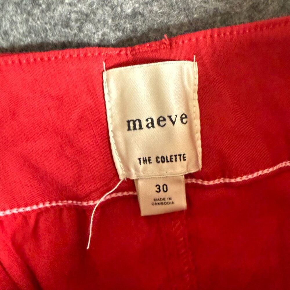 Maeve Wide Leg Pants in Vibrant Red - Picture 6 of 11